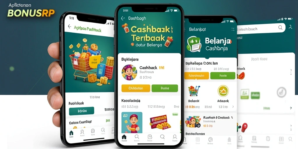 Tampilan antarmuka aplikasi BONUSRP yang menarik dan mudah digunakan.