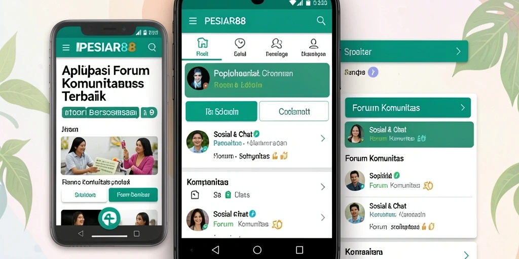 Antarmuka PESIAR88 menampilkan fitur Forum Komunitas yang menarik.